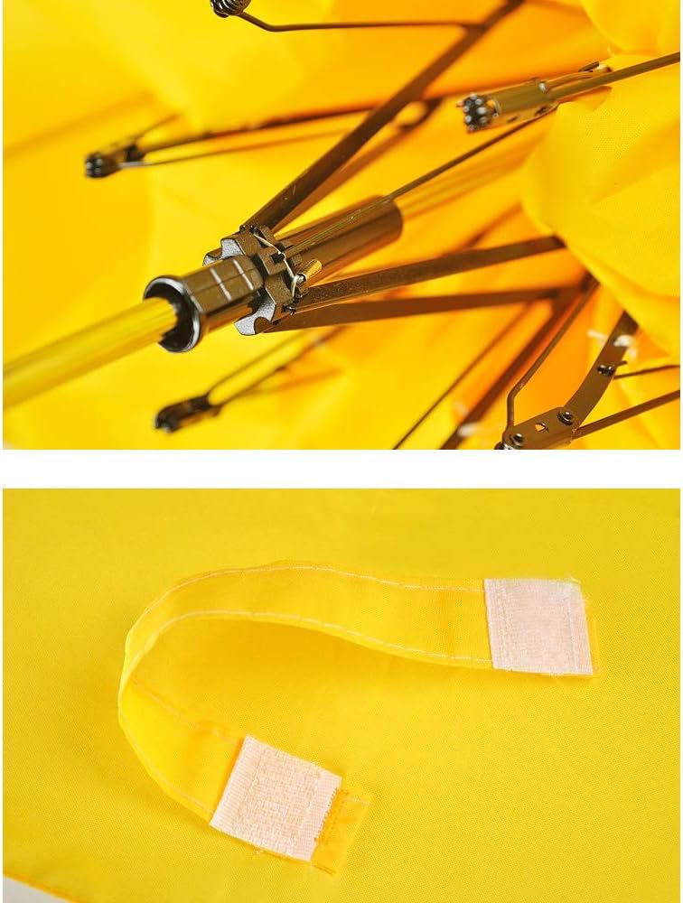 Sun Rain Umbrella UM-Banana Folding Yellow Umbrella UV Protection for Outdoor Activities Fancy Gifts