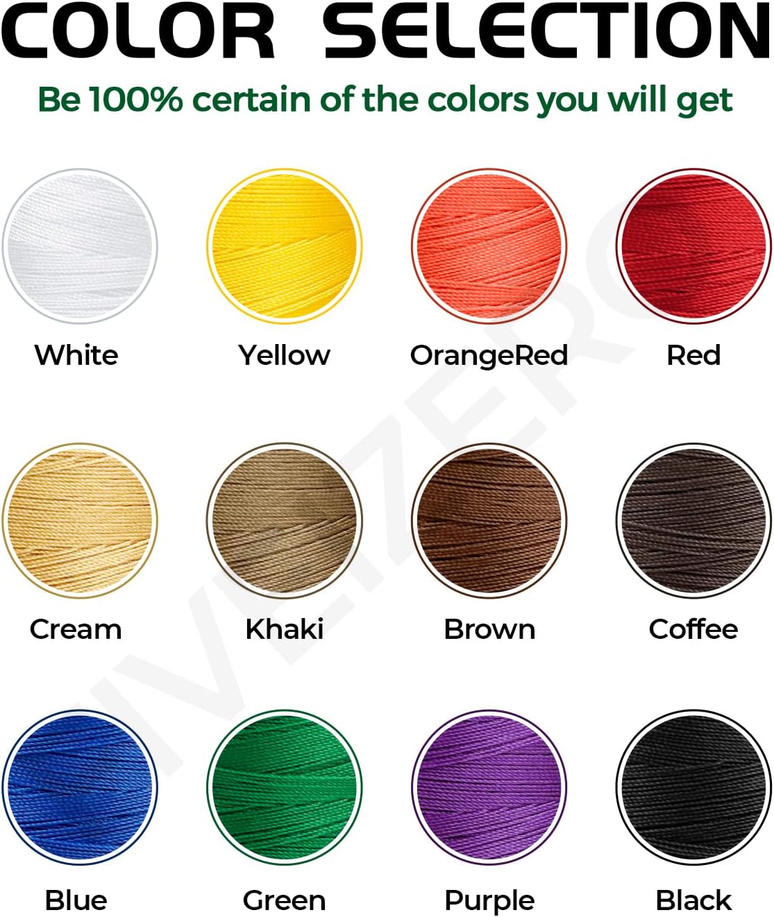 Extra Strong Upholstery Thread,Yellow 1000 Meters Bonded Nylon Thread for Denim Leather,Craft,Machine,DIY and Home (1 Pack) CJ