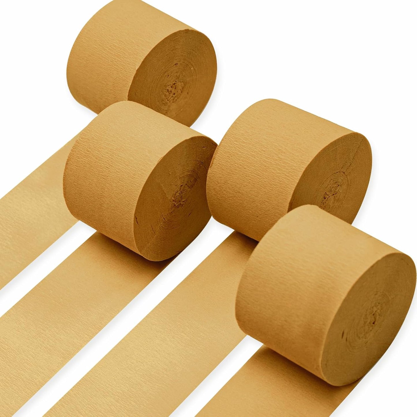 Light Yellow Pale Pastel Yellow Crepe Paper Streamers 4pcs 328 FT | Birthday Graduation Engagement Baby Shower Summer Sunflower Little Cutie Wedding Bridal Shower Party Decorations - Colors B
