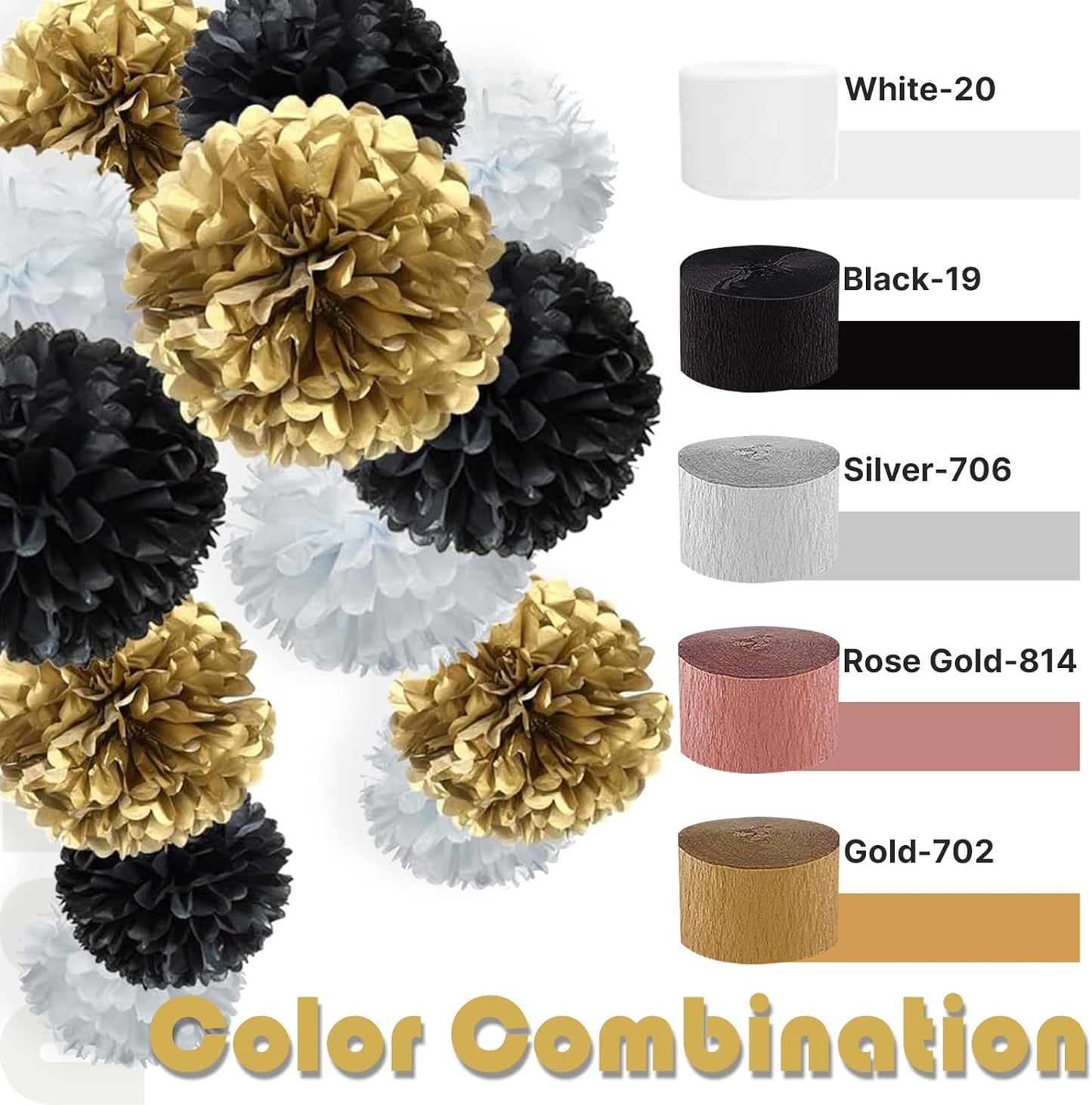 Light Yellow Pale Pastel Yellow Crepe Paper Streamers 4pcs 328 FT | Birthday Graduation Engagement Baby Shower Summer Sunflower Little Cutie Wedding Bridal Shower Party Decorations - Colors B