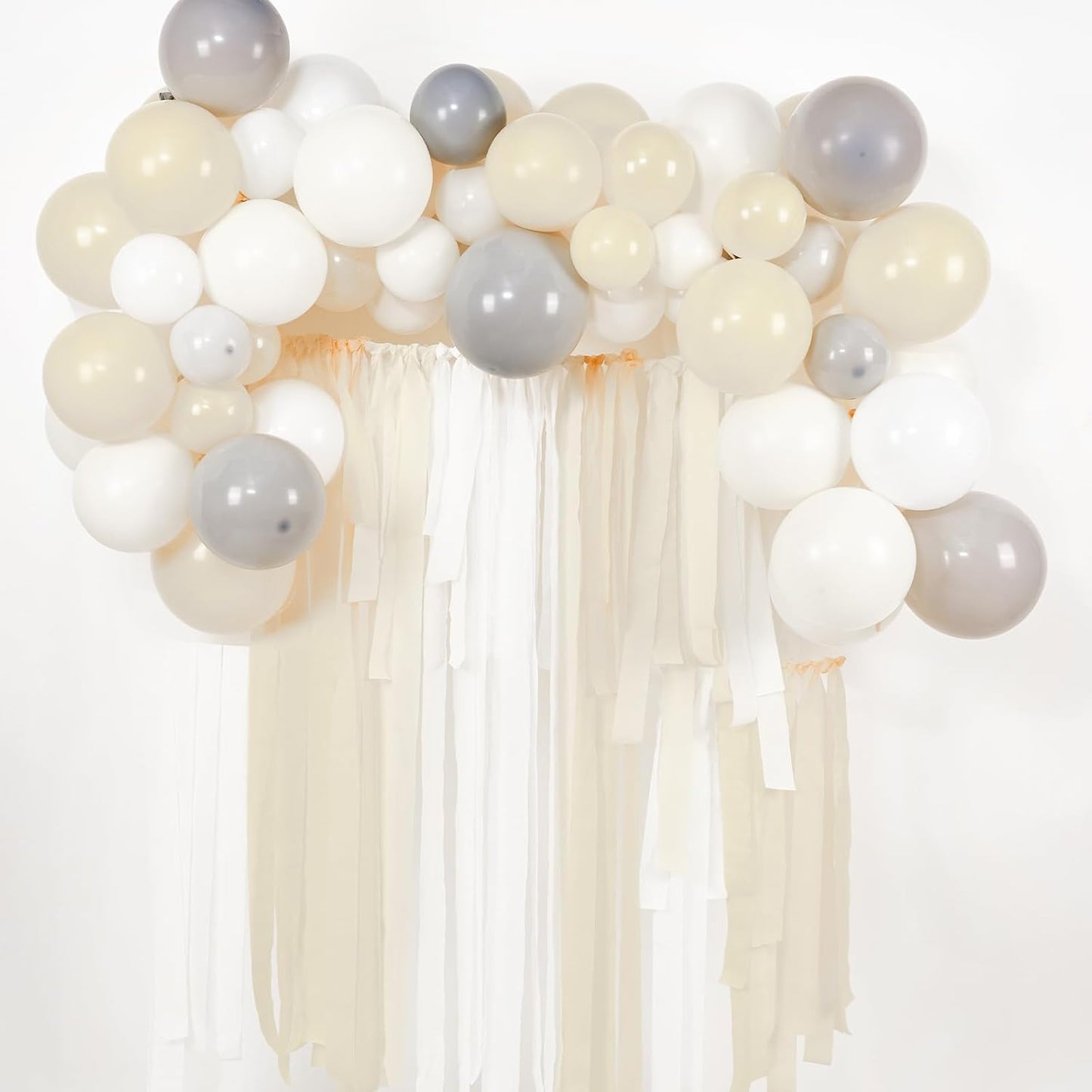 Light Yellow Pale Pastel Yellow Crepe Paper Streamers 4pcs 328 FT | Birthday Graduation Engagement Baby Shower Summer Sunflower Little Cutie Wedding Bridal Shower Party Decorations - Colors B