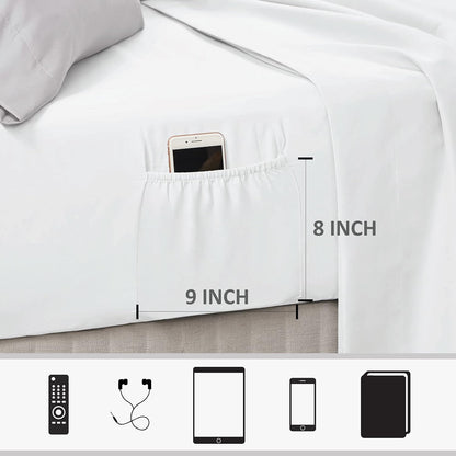 Bed in A Bag - Trendy Casual Design Cozy Comforter with Complete Sheet Set with Side Pocket, All Season Cover, Matching Shams, King, Alexis, Leaf Yellow 9 Piece