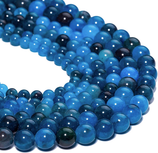 35pcs Natural Deep Yellow Colored Jade Stone Beads for Jewelry Making，10mm Healing Crystal Round Gemstone Beads for Bracelet Making DIY Necklace