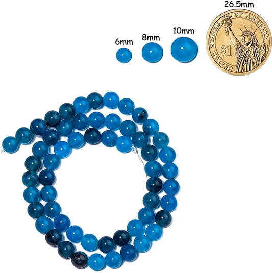 35pcs Natural Deep Yellow Colored Jade Stone Beads for Jewelry Making，10mm Healing Crystal Round Gemstone Beads for Bracelet Making DIY Necklace