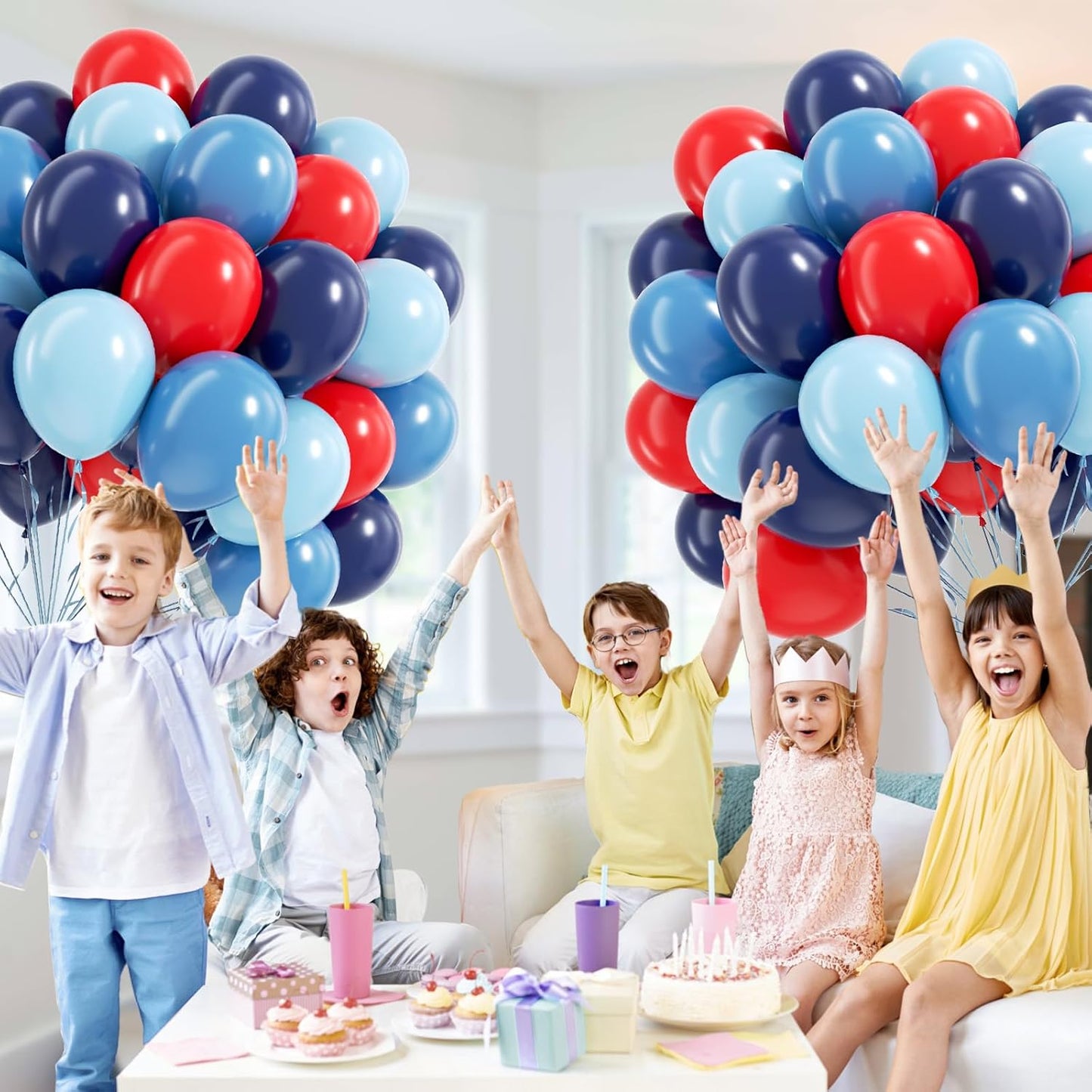60pcs Pink and Yellow Balloons 12inch, with Sand White Latex Balloons for Anniversary Wedding Baby Shower Birthday Party Decorations