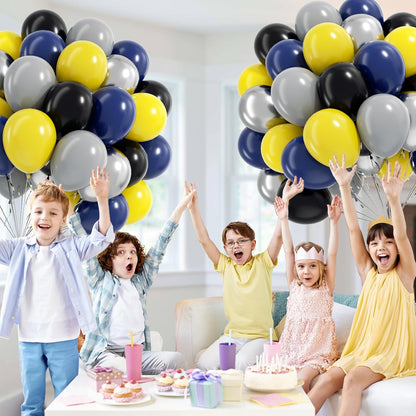 60pcs Pink and Yellow Balloons 12inch, with Sand White Latex Balloons for Anniversary Wedding Baby Shower Birthday Party Decorations