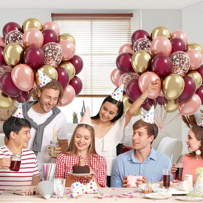 60pcs Pink and Yellow Balloons 12inch, with Sand White Latex Balloons for Anniversary Wedding Baby Shower Birthday Party Decorations