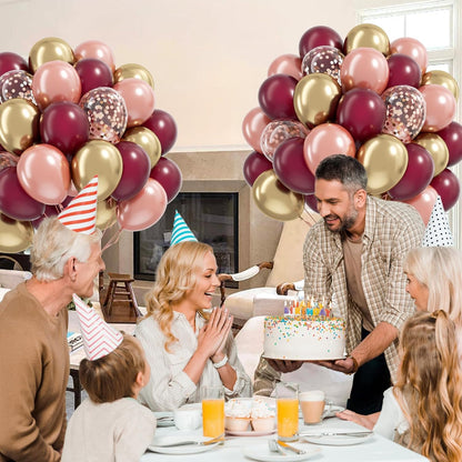60pcs Pink and Yellow Balloons 12inch, with Sand White Latex Balloons for Anniversary Wedding Baby Shower Birthday Party Decorations