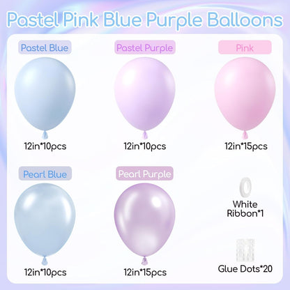 60pcs Pink and Yellow Balloons 12inch, with Sand White Latex Balloons for Anniversary Wedding Baby Shower Birthday Party Decorations