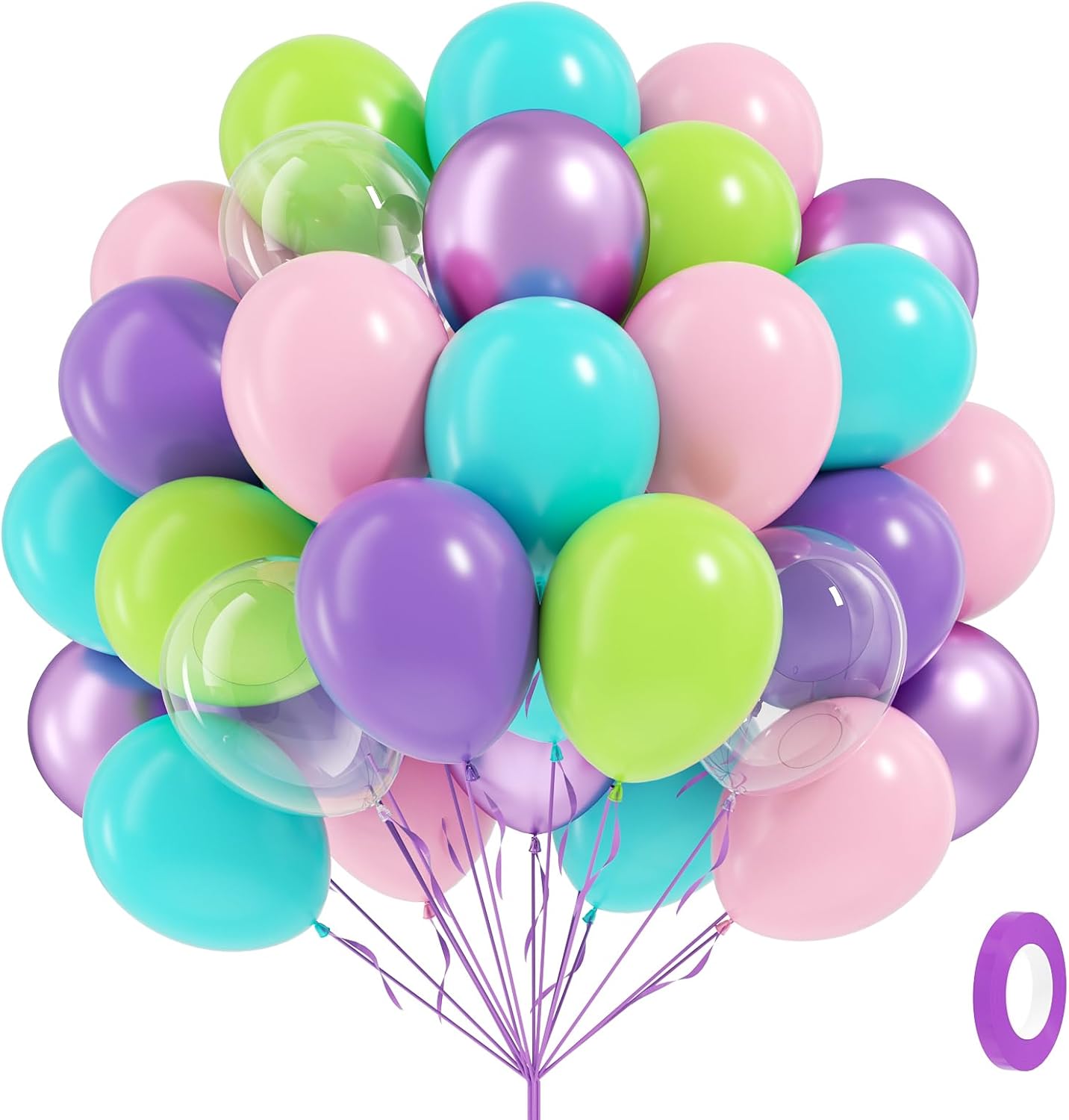 60pcs Pink and Yellow Balloons 12inch, with Sand White Latex Balloons for Anniversary Wedding Baby Shower Birthday Party Decorations