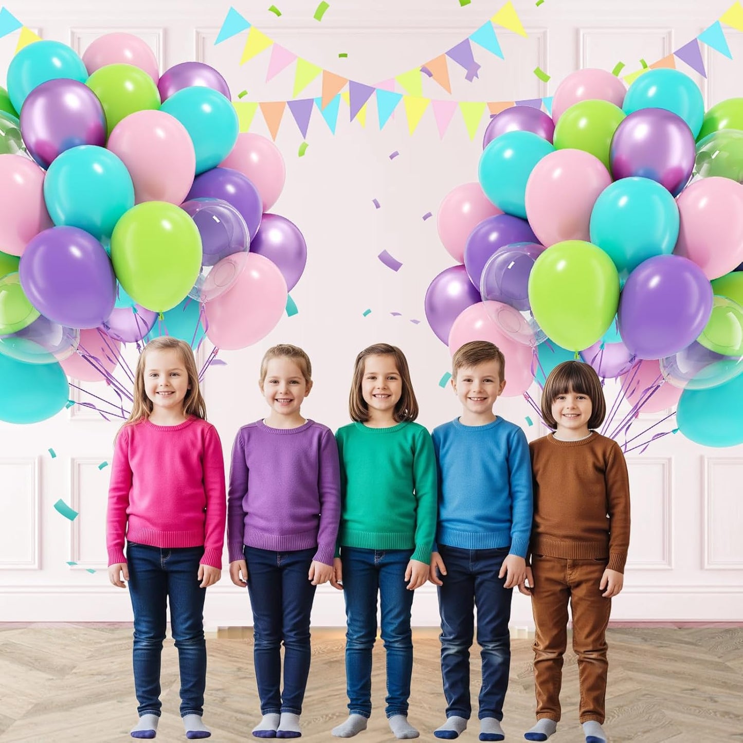 60pcs Pink and Yellow Balloons 12inch, with Sand White Latex Balloons for Anniversary Wedding Baby Shower Birthday Party Decorations