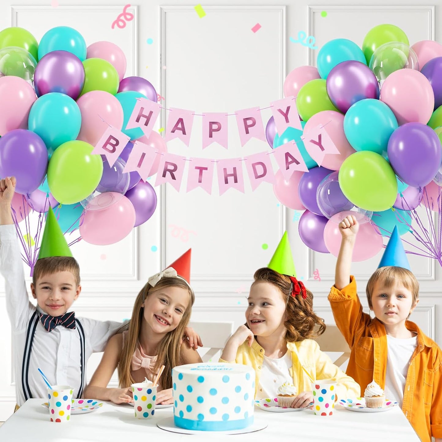 60pcs Pink and Yellow Balloons 12inch, with Sand White Latex Balloons for Anniversary Wedding Baby Shower Birthday Party Decorations