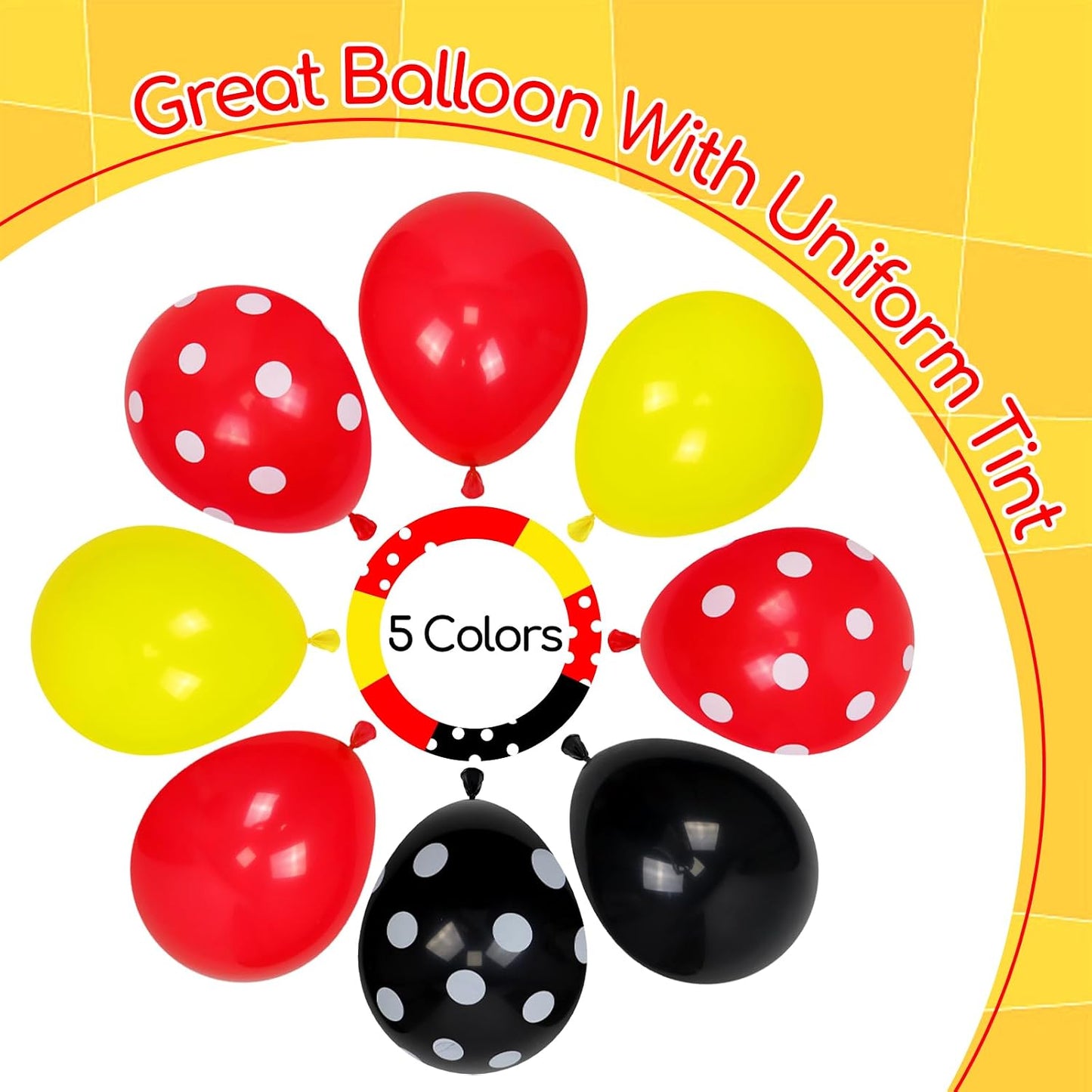 60pcs Pink and Yellow Balloons 12inch, with Sand White Latex Balloons for Anniversary Wedding Baby Shower Birthday Party Decorations