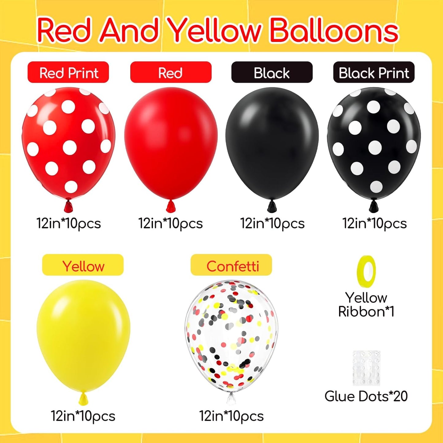 60pcs Pink and Yellow Balloons 12inch, with Sand White Latex Balloons for Anniversary Wedding Baby Shower Birthday Party Decorations