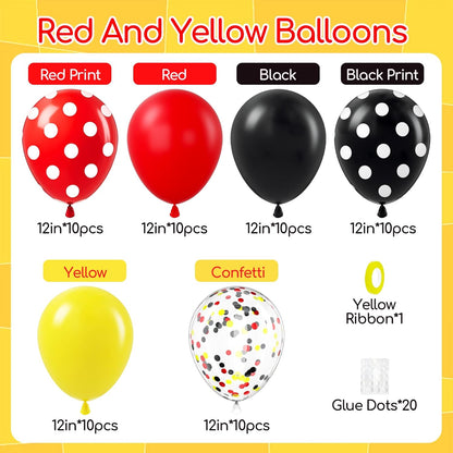 60pcs Pink and Yellow Balloons 12inch, with Sand White Latex Balloons for Anniversary Wedding Baby Shower Birthday Party Decorations