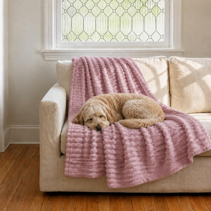 Emotional Support Blanket Yellow Dog Security Blanket Indoors Sofa Kennel | (Pink,59.1"x78.7")Soft Warm Material LASTING Protects Your Home & Enhances Pet Resting Spaces for All Dog Cat