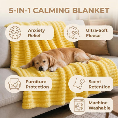 Emotional Support Blanket Yellow Dog Security Blanket Indoors Sofa Kennel | (Pink,59.1"x78.7")Soft Warm Material LASTING Protects Your Home & Enhances Pet Resting Spaces for All Dog Cat
