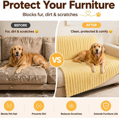 Emotional Support Blanket Yellow Dog Security Blanket Indoors Sofa Kennel | (Pink,59.1"x78.7")Soft Warm Material LASTING Protects Your Home & Enhances Pet Resting Spaces for All Dog Cat