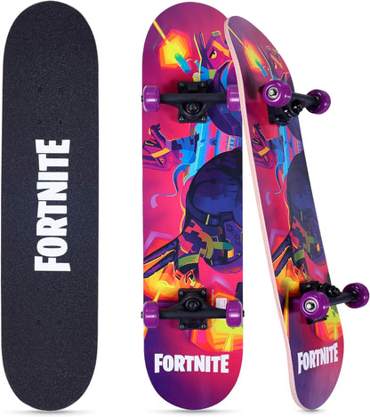 31-Inch Skateboard, 9-Ply Maple Deck, ABEC 5 Bearings