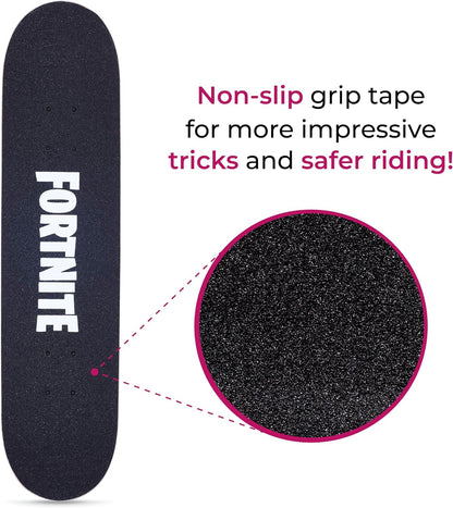 31-Inch Skateboard, 9-Ply Maple Deck, ABEC 5 Bearings