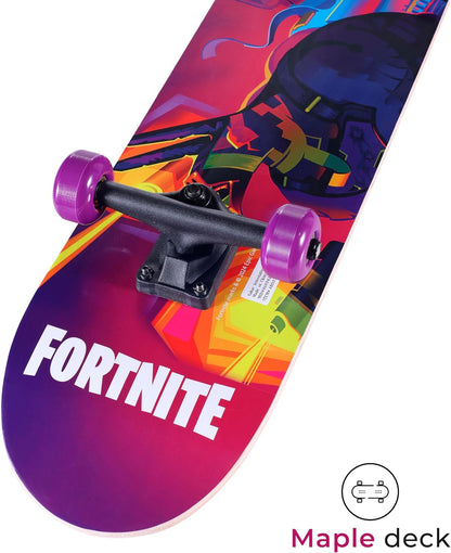 31-Inch Skateboard, 9-Ply Maple Deck, ABEC 5 Bearings