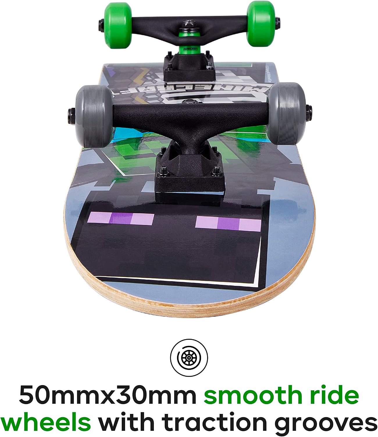 31-Inch Skateboard, 9-Ply Maple Deck, ABEC 5 Bearings