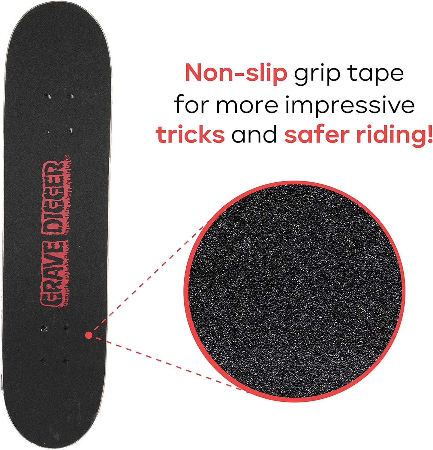 31-Inch Skateboard, 9-Ply Maple Deck, ABEC 5 Bearings