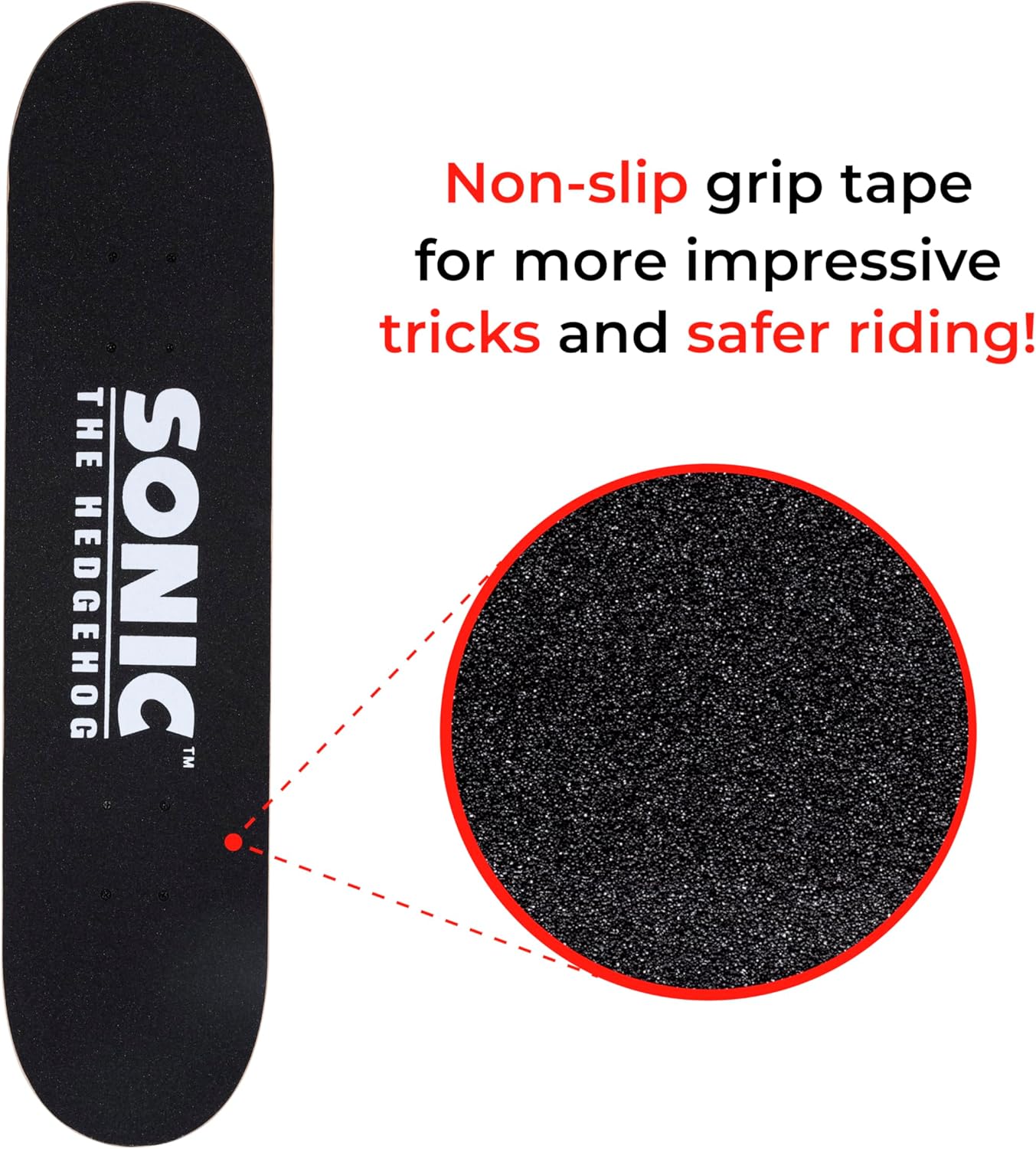 31-Inch Skateboard, 9-Ply Maple Deck, ABEC 5 Bearings