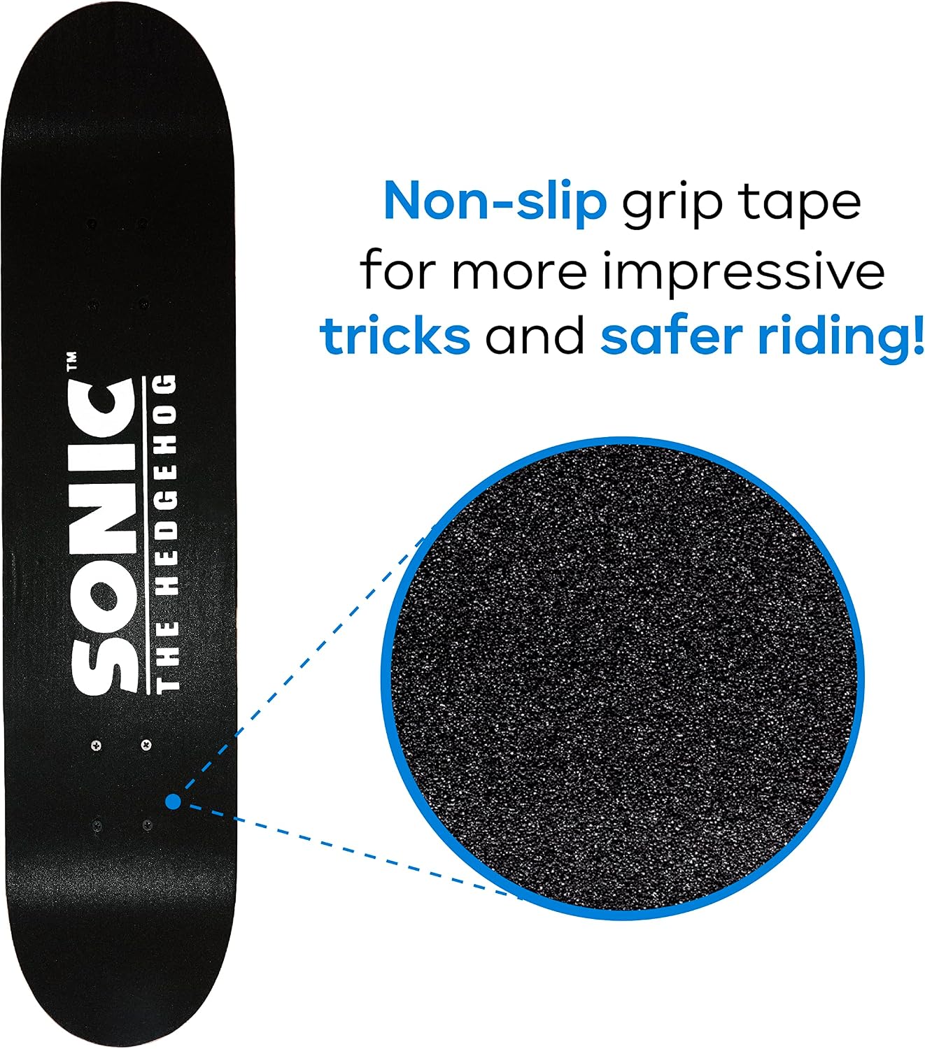 31-Inch Skateboard, 9-Ply Maple Deck, ABEC 5 Bearings