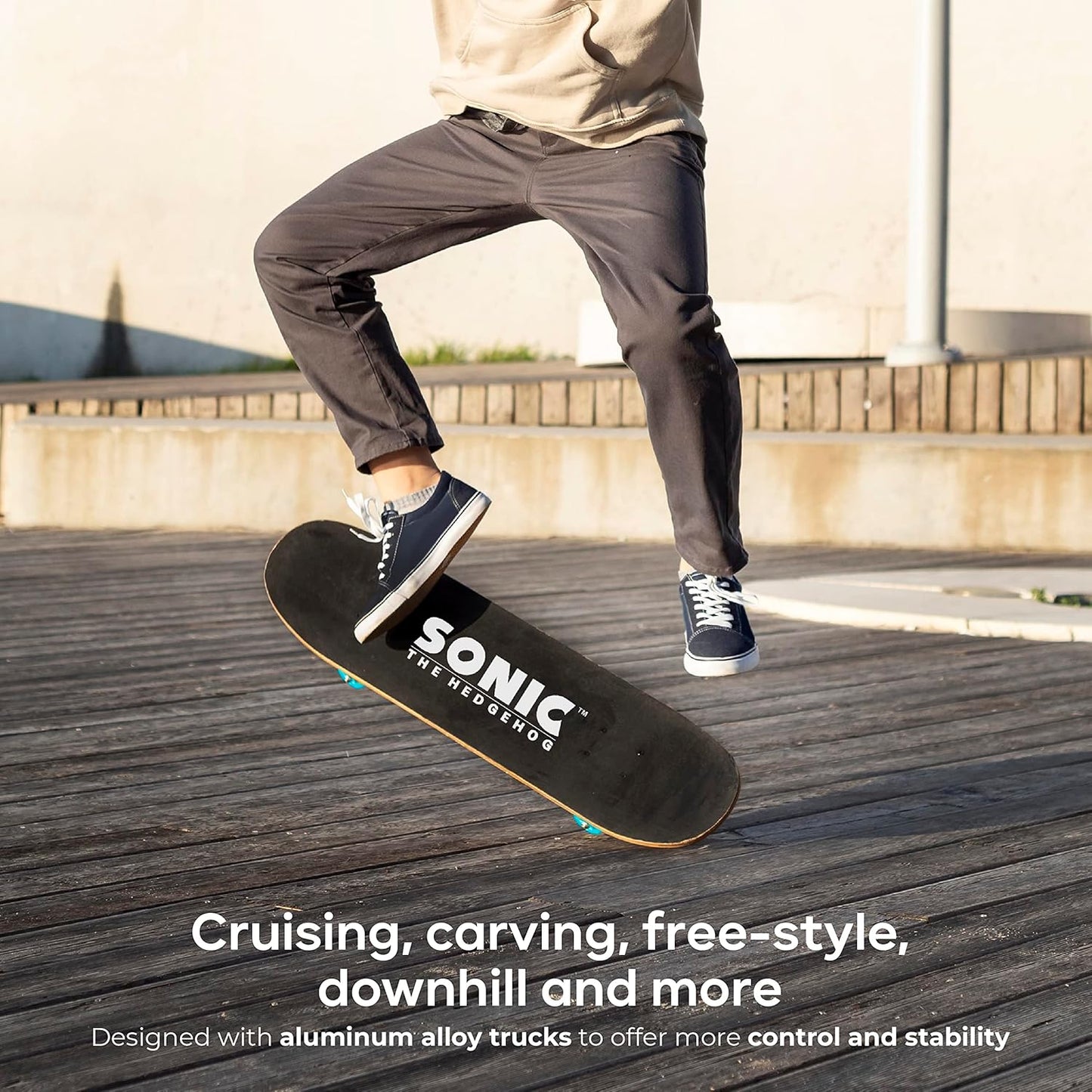 31-Inch Skateboard, 9-Ply Maple Deck, ABEC 5 Bearings