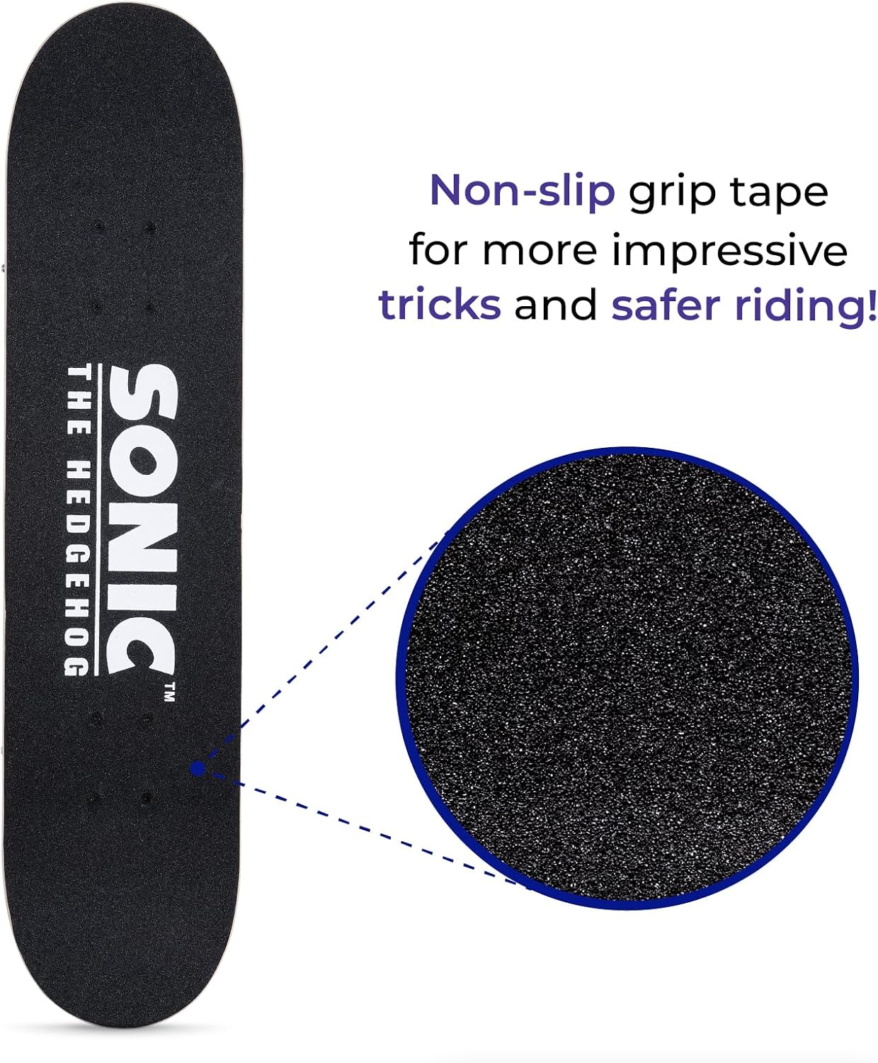 31-Inch Skateboard, 9-Ply Maple Deck, ABEC 5 Bearings