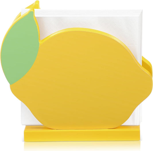 Napkin Holder Tabletop Center Decoration Vintage Napkin Holder for Families Restaurants Bars Summer Parties Wedding Decorations (Lemon)