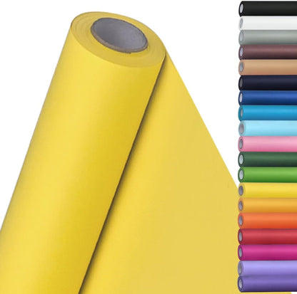 15" x 450" (37.5') Kraft Paper Roll for Art Craft Supplies Gift Wrapping Moving Packing Painting Drawing Paint Easel Poster Chart Paper (Lemon Yellow, 15" W x 450" L (37.5'))