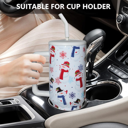 Lemon Tumbler with Straw and Lid Vacuum Insulated 40oz Stainless Steel Cup Gifts for Women Birthday Present Lemon Water Bottle Coffee Cup for Home or Travel