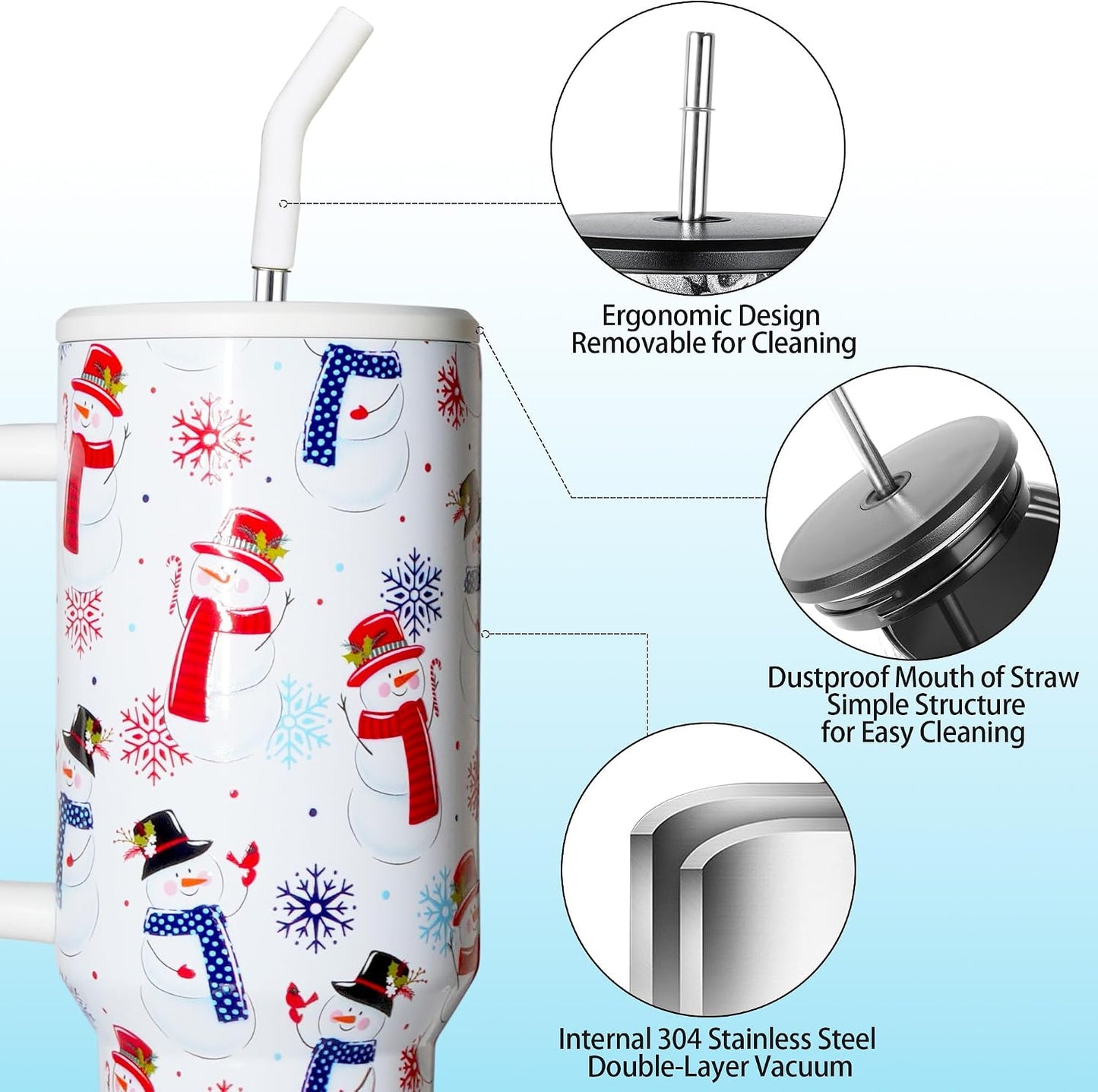 Lemon Tumbler with Straw and Lid Vacuum Insulated 40oz Stainless Steel Cup Gifts for Women Birthday Present Lemon Water Bottle Coffee Cup for Home or Travel