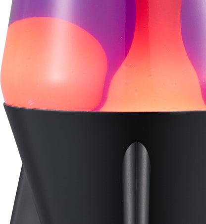 The Original Lamp - 14.5" Evenfall – Retro Rocket Liquid Motion Lamp - Yellow Wax and Purple Liquid - Item #2391 (Amazon Exclusive)