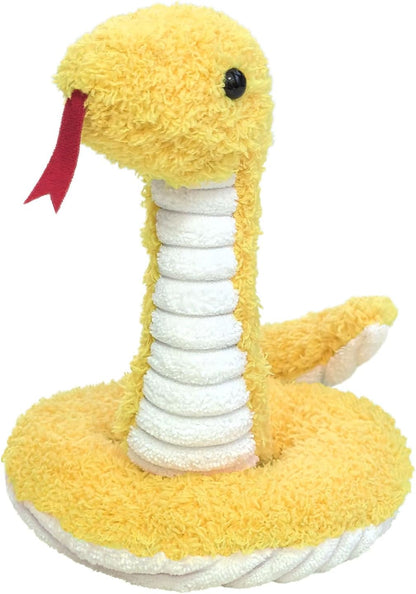 Yellow Plush Snake Stuffed Animal Toy, Soft Cuddly Plushie Hugger Toy for Boys & Girls, Gifts for Kids or Girlfriend, 17 Inches