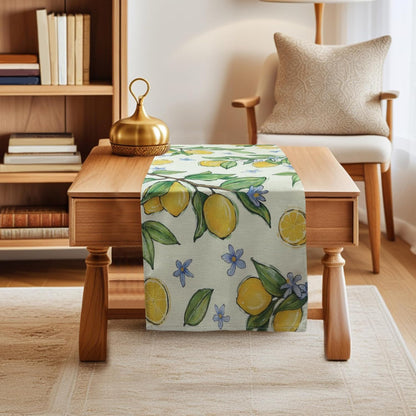 Lemon Table Runner, 13x72 Inch Summer Table Runner, Table Runners 72 Inches Long for Kitchen Dining Home Decor