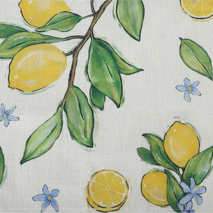 Lemon Table Runner, 13x72 Inch Summer Table Runner, Table Runners 72 Inches Long for Kitchen Dining Home Decor