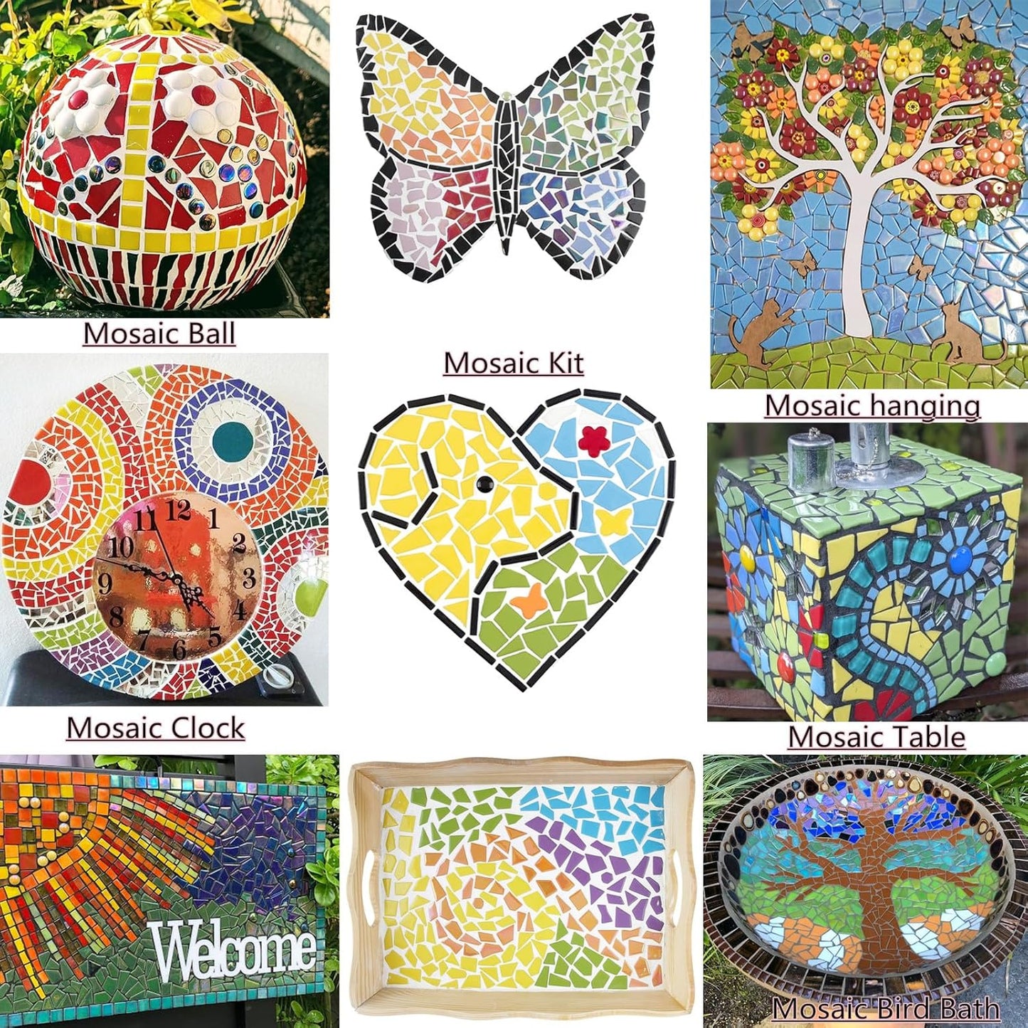 Yellow Glass Mosaic Tiles for Crafts Bulk,200g Broken Glass Pieces for DIY Fall Mosaic Art Decor,Garden Mosaic Supplies