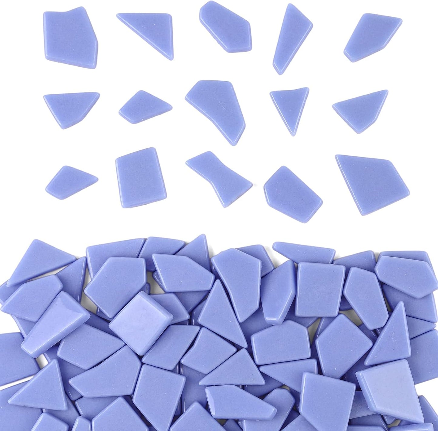 Yellow Glass Mosaic Tiles for Crafts Bulk,200g Broken Glass Pieces for DIY Fall Mosaic Art Decor,Garden Mosaic Supplies