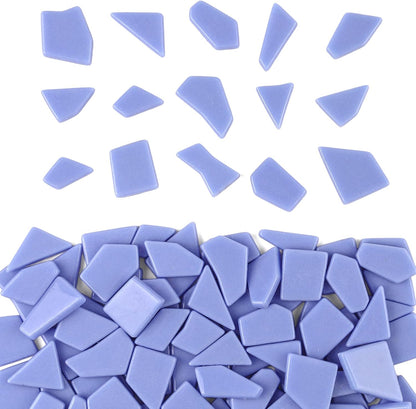 Yellow Glass Mosaic Tiles for Crafts Bulk,200g Broken Glass Pieces for DIY Fall Mosaic Art Decor,Garden Mosaic Supplies