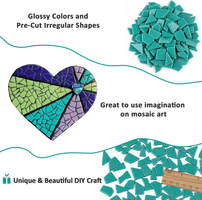 Yellow Glass Mosaic Tiles for Crafts Bulk,200g Broken Glass Pieces for DIY Fall Mosaic Art Decor,Garden Mosaic Supplies