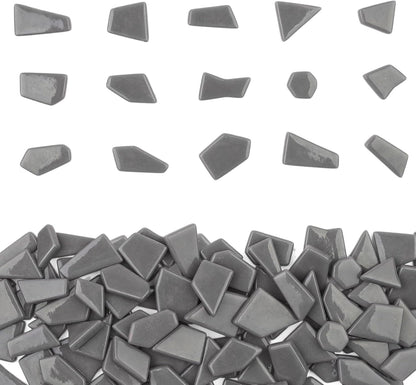 Yellow Glass Mosaic Tiles for Crafts Bulk,200g Broken Glass Pieces for DIY Fall Mosaic Art Decor,Garden Mosaic Supplies