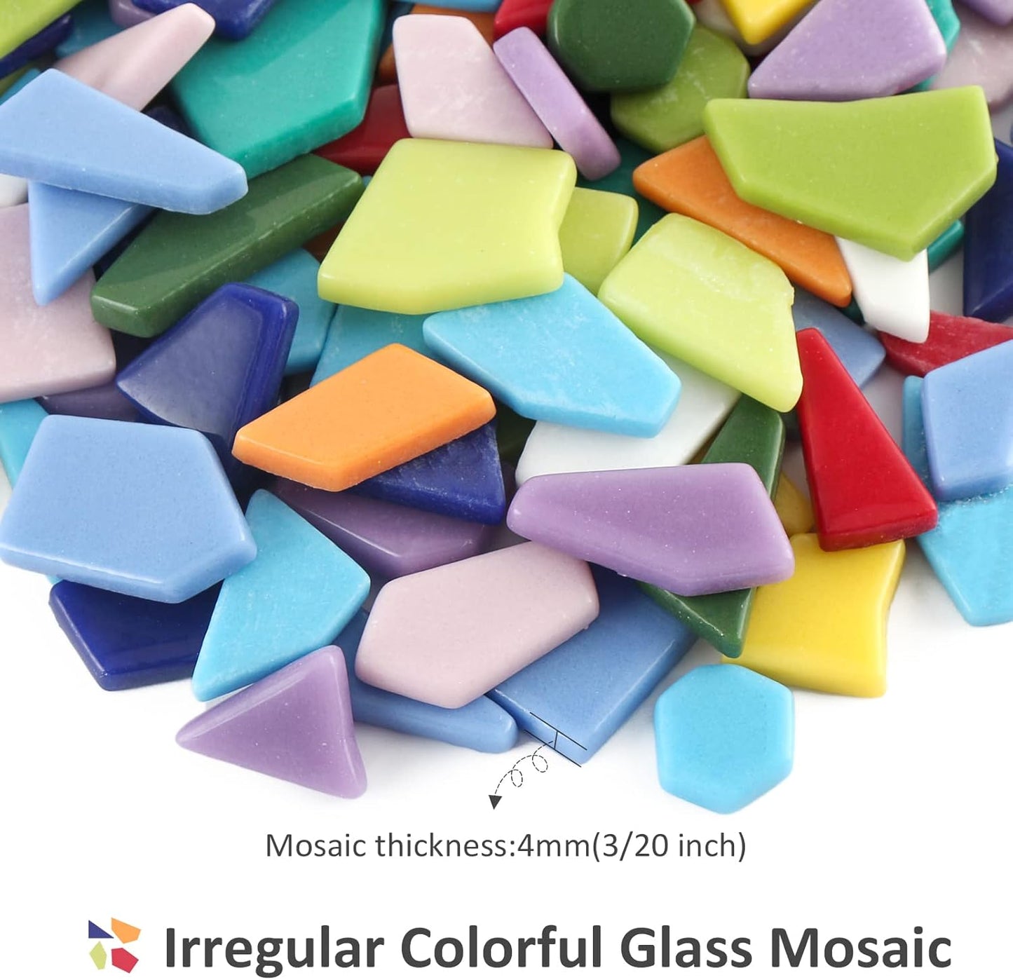 Yellow Glass Mosaic Tiles for Crafts Bulk,200g Broken Glass Pieces for DIY Fall Mosaic Art Decor,Garden Mosaic Supplies