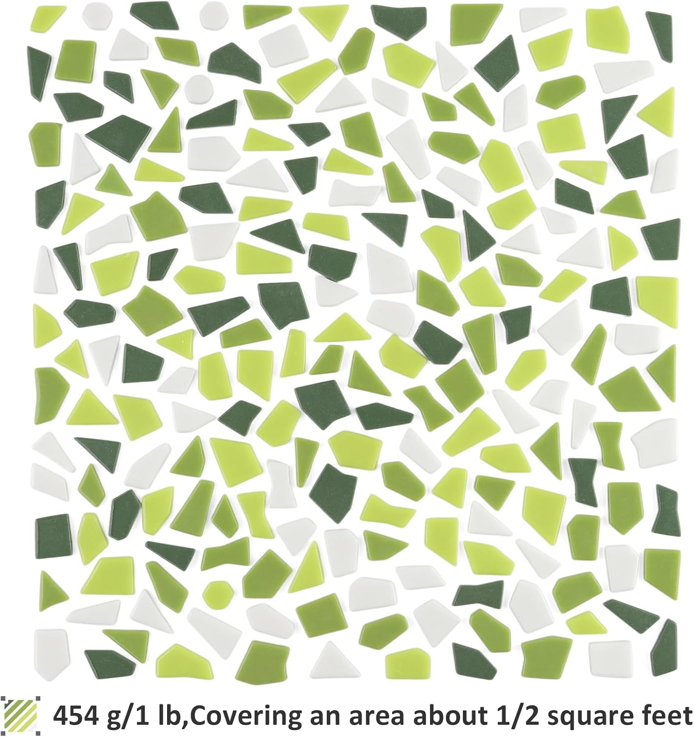 Yellow Glass Mosaic Tiles for Crafts Bulk,200g Broken Glass Pieces for DIY Fall Mosaic Art Decor,Garden Mosaic Supplies