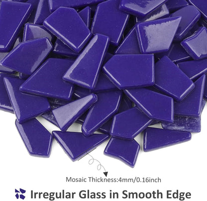 Yellow Glass Mosaic Tiles for Crafts Bulk,200g Broken Glass Pieces for DIY Fall Mosaic Art Decor,Garden Mosaic Supplies