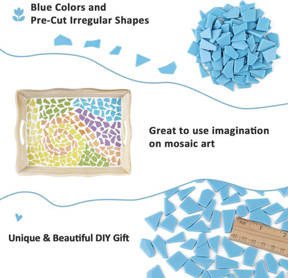 Yellow Glass Mosaic Tiles for Crafts Bulk,200g Broken Glass Pieces for DIY Fall Mosaic Art Decor,Garden Mosaic Supplies