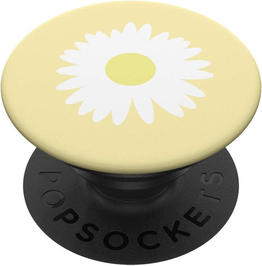 Daisy Yellow Pastel Aesthetic Cute Flower Cottagecore PopSockets PopGrip: Swappable Grip for Phones & Tablets