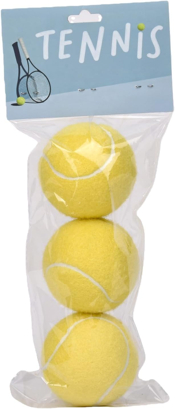 Tennis Balls 3 Pack with Standard Elasticity, Daily Training and Practice Tennis Balls, Pink, Green, Yellow